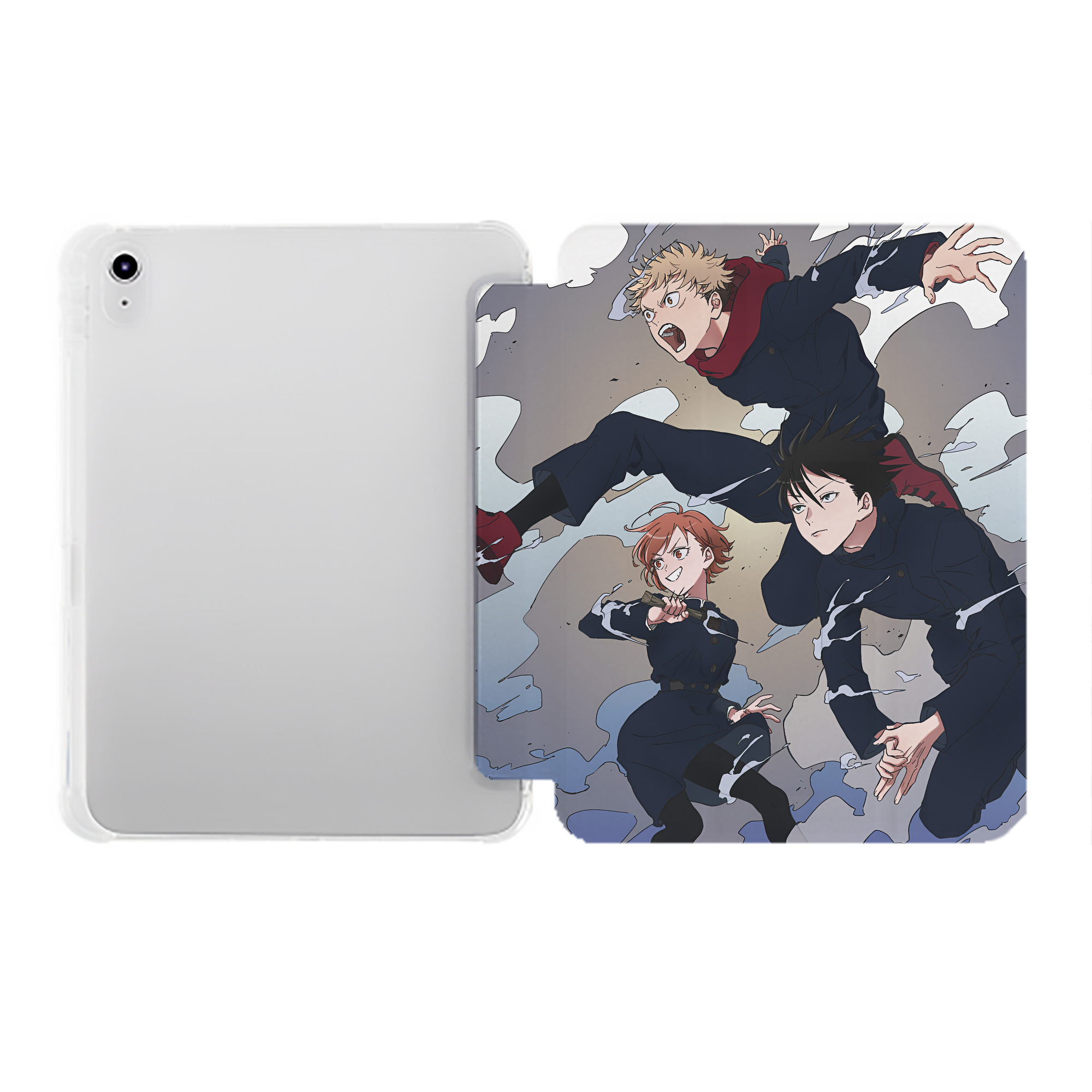 （画像用） SPY×FAMILY间谍家家酒 IPad ケース ペン収納付き 三つ折りスタンド PUレザー×シリコン 対応機種9.5/10.5/10.9インチ
